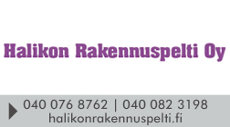 Halikon Rakennuspelti Oy logo